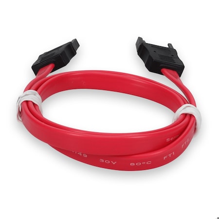 Add-On Addon 61Cm (2.00Ft) Sata Male To Female Red Cable SATAMF24IN